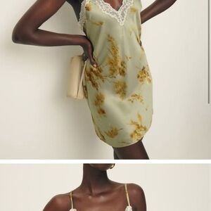 ISO Reformation Marina Silk Dress in Golden Hour.
SIZE XS OR SM